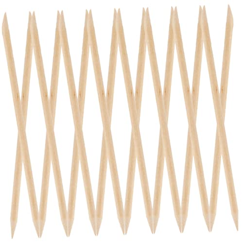 Gogogmee Nail Sticks for Nails Cuticle Pusher Tools Manicure Supplies Wooden Stick Cleaners