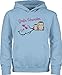 Produktbild Geschwister Bruder und Schwester - Große Schwester süße Eulen - 152 (12/13 Jahre) - Hellblau - große Schwester Hoodie 146 - JH001K JH001J Just Hoods Kids Hoodie - Hoodie Kinder Pullover für
