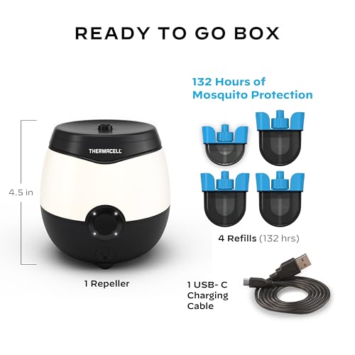 Image of Thermacell E-Series Rechargeable Mosquito Repeller with 20' Mosquito Protection Zone; Bug Spray Alternative; Scent Free