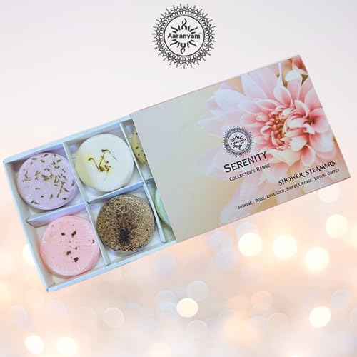 Aaranyam Serenity Aromatherapy Shower Steamers - 6 Tablets pack of 2 Shower Bombs with Essential Oils for Stress Relief, Self Care, Relaxation Perfect for Women & Men - Image 4