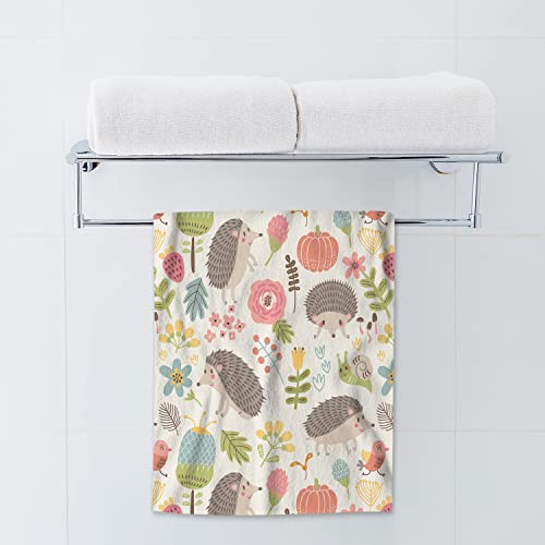 AOYEGO Hedgehog Pattern Microfiber Hand Towels #TOP5