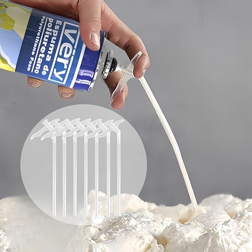Image of 40Pcs Plastic Spray Foam Replacement Tubes Gap Filling Nozzle Tips, Replacement Tube for DIY Spray Foam