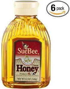 Sue Bee Honey Clover Honey Bottle, 12 Ounce -- 12 per case. by Sue Bee Honey