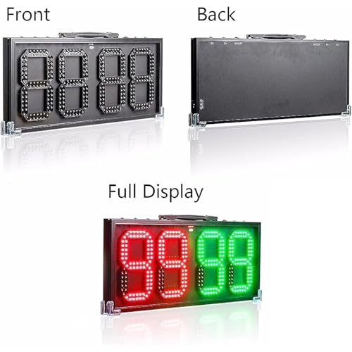Tablero LED doble cara para sustituciones de fútbol miniatura 7