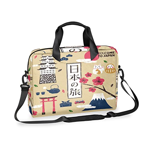 Japon Travel Sac à bandoulière pour ordinateur portable 14"/15,6" 14"/15,6" Léger Sac à bandoulière étanche Sac fourre-tout pour ordinateur portable Sac pour homme et femme, Travel Cover