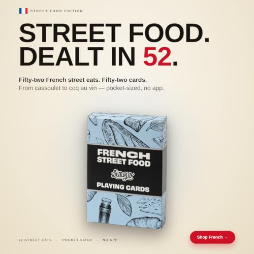 Lingo French Street Food Playing Cards miniatura 5