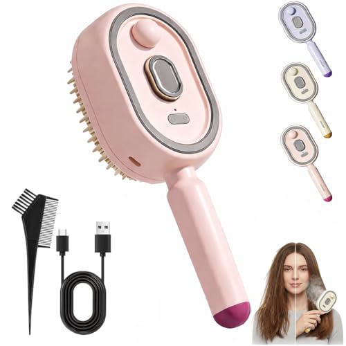 Cepillo eléctrico a vapor para alisar cabello miniatura 1