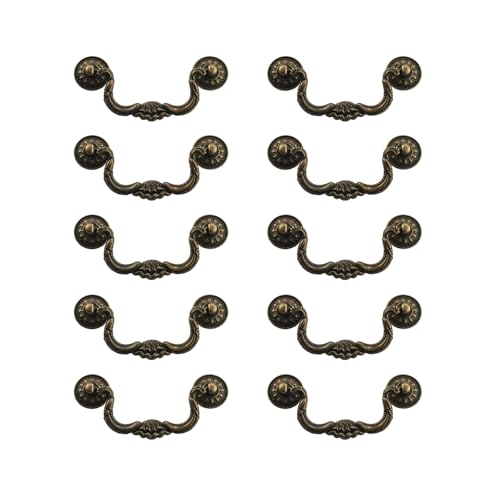ZAANHA 10pcs Vintage Retro Antique Bail Pull Handle 5.2