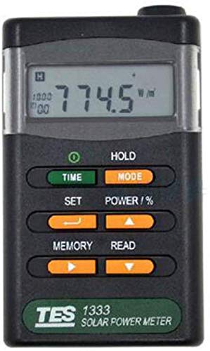 Digital Energía Solar Irradiancia Medidor de Energía Solar Radiación Metro Medición Irradiancia Solar Irradiancia Tester 400-1100nm TES-1333 Cover