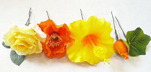 ハイビスカス カラフル ウェディングブーケ 花　アートフラワーブーケ　アートフラワー　花　立体　ハイビスカス　ウリズン ハワイ 結婚式 沖縄 スタンド花