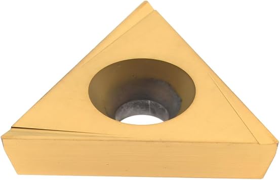 Hertel Boring Insert, TPCG3205R HP520B, Solid Carbide, TiN Coated, 60 Triangle, 0.007" Corner Radius, 3/8" Inscribed Circle, 1/8" Thick, 11 Relief Angle, Right Hand