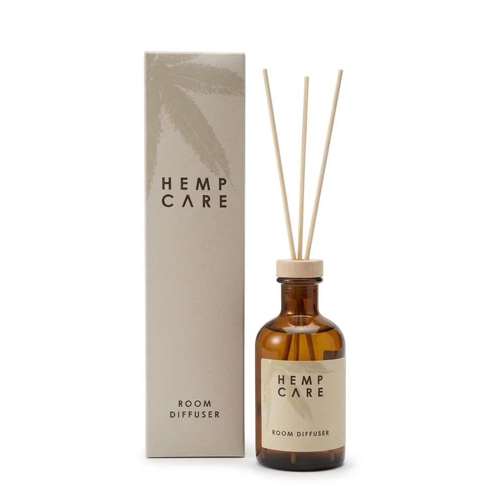 NOVITA' 2026 - Hemp Care Profumatore Ambienti a Bastoncini 400ml - Diffusore Fragranza Naturale all'Olio di Canapa Bio - Profumo Persistente per Casa e Ufficio - Made in Italy
