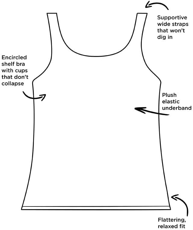 Swimsuits For All Women's Chlorine Resistant Classic Scoop Neck Tankini Top (Plus