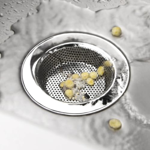 Colador para fregadero de cocina, acero inoxidable, 4.5 in diámetro miniatura 4