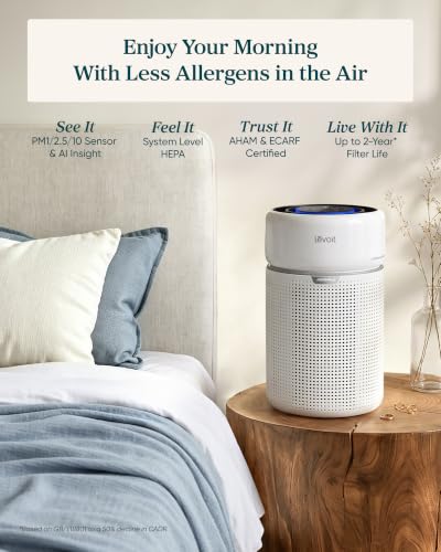 Image of LEVOIT HEPA Air Purifier for Home Bedroom, Allergen Defense, Eleva 300X