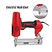 Pneumatic Upholstery Stapler F30 2600W Electric Nailer and Stapler Furniture Staple Gun for Wood Frame Carpentry Woodworking Construction Electric Tools(F30)