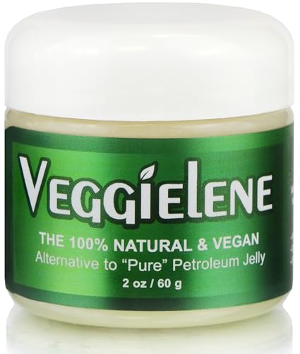 Beesaluxe Veggielene - 100% Natural Vegan & Hypoallergenic Alternative to Petroleum Jelly - Unpetroleum - Lips Hands Baby Makeup Remover and More (2 Ounce)