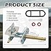 Fuel Petcock Valve Kit,Motorcycle Petcock Fuel Shutoff Valve Compatible with Suzuki/Yamaha,Professional Fuels Shut off Valves Kit Includes Filter Tube/Gaskets
