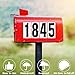 Reflective Number Stickers, 4 Sets 4 Inch Vinyl Waterproof Black Mailbox Numbers for Outside, Strong Self-Adhesive House Numbers Decals for Mailbox Door Signs Trucks