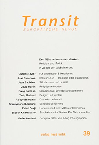 Transit 39: Den Säkularismus neu denken