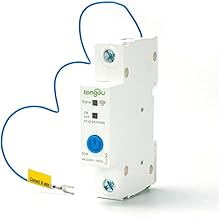 Lianai WIFI Disjuntor Inteligente 1P DIN Interruptor de Trilho Ewelink Controle APP Compatível com Alexa e Google Assitant Controle de Voz para Automação Residencial