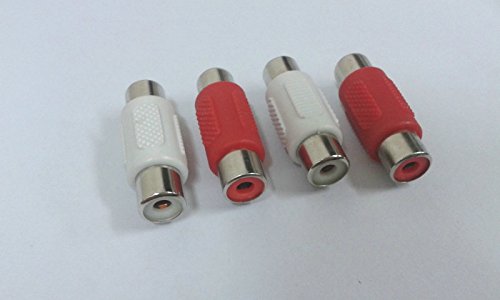 Lot de 200 connecteurs RCA AV vidéo audio femelle rouge + blanc