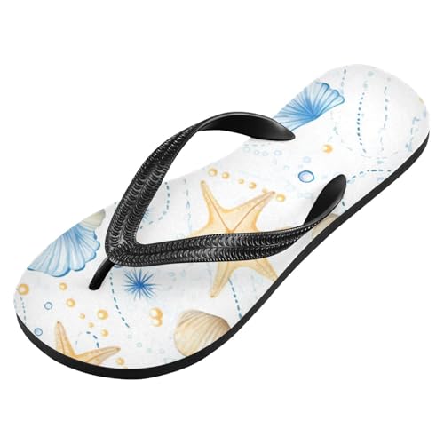 Womens Flip Flops Beach StarfishNon-Slip Casual Beach Slippers Rubber Sandals214B3014