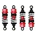 ShareGoo 4Pack Adjustable Shock Absorber Damper 68mm 102004 Compatible with HPI HSP Traxxas Losi Axial Tamiya Lightning EP 1/10 On-Road Drift Car (Red)