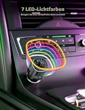NULAXY FM Transmitter für Auto, Bluetooth V5.0 mit QC3.0 & 7 LED Farblicht, Wireless Radio Adapter...