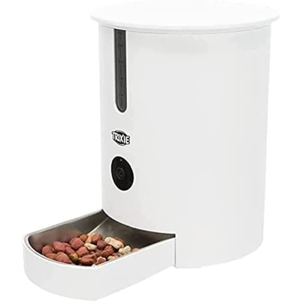 TRIXIE Dispensador Automático de Alimentos TX9 Smart, 2,8 l/22 × 28 × 22 cm, Blanco