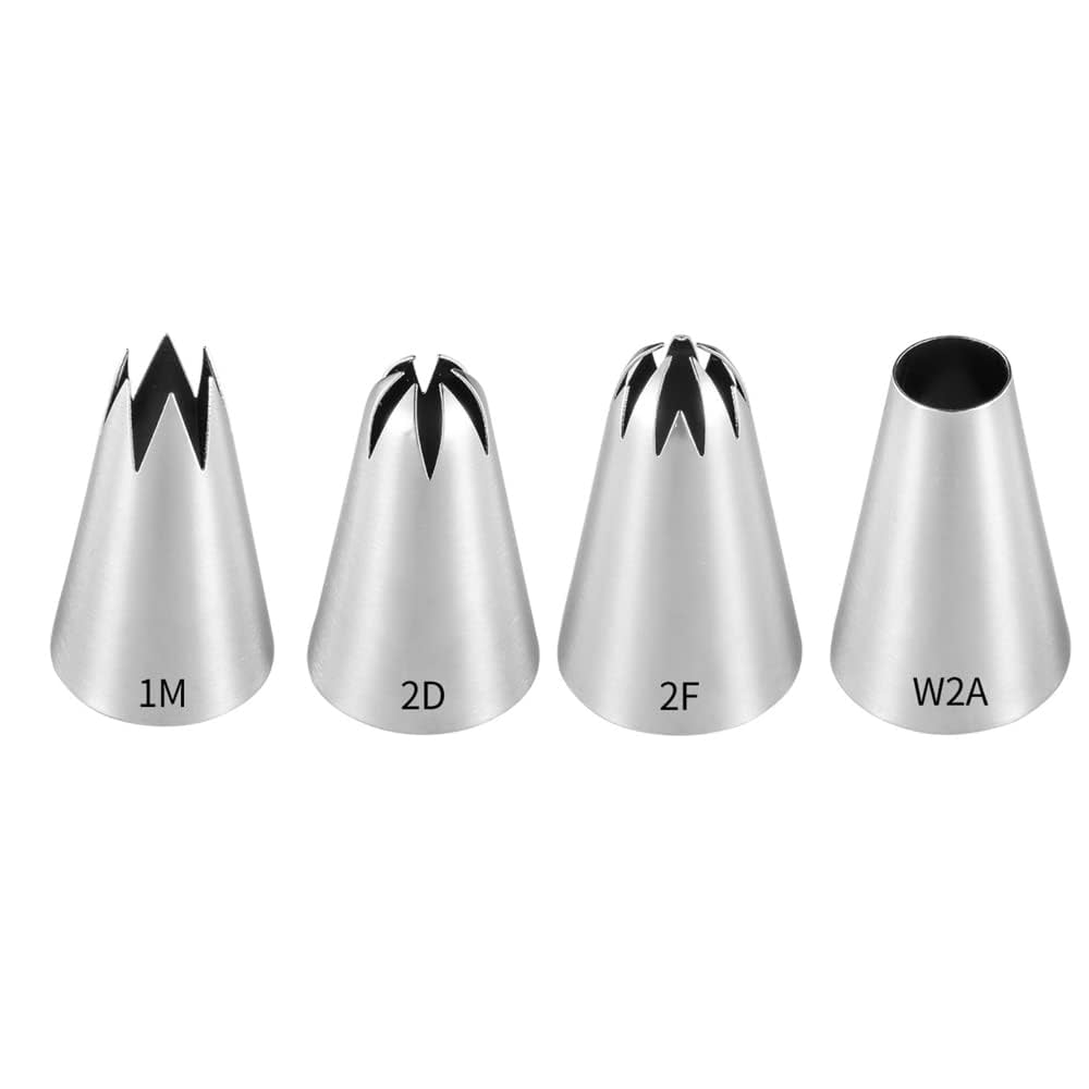 Amazon | 絞り口金 4個 花型 丸型 ケーキ デコレーション ケーキ