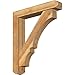 Ekena Millwork BKT0604X32X36BOA04RWR Balboa Craftsman Rough Sawn Bracket w/Offset Brace, Western Red Cedar