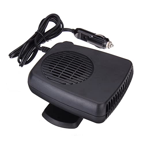 AUTOINBOX Chauffage de voiture portable 12 V 200 W 2 en 1 - Ventilateur de refroidissement - Dégivrage et désembuage des vitres