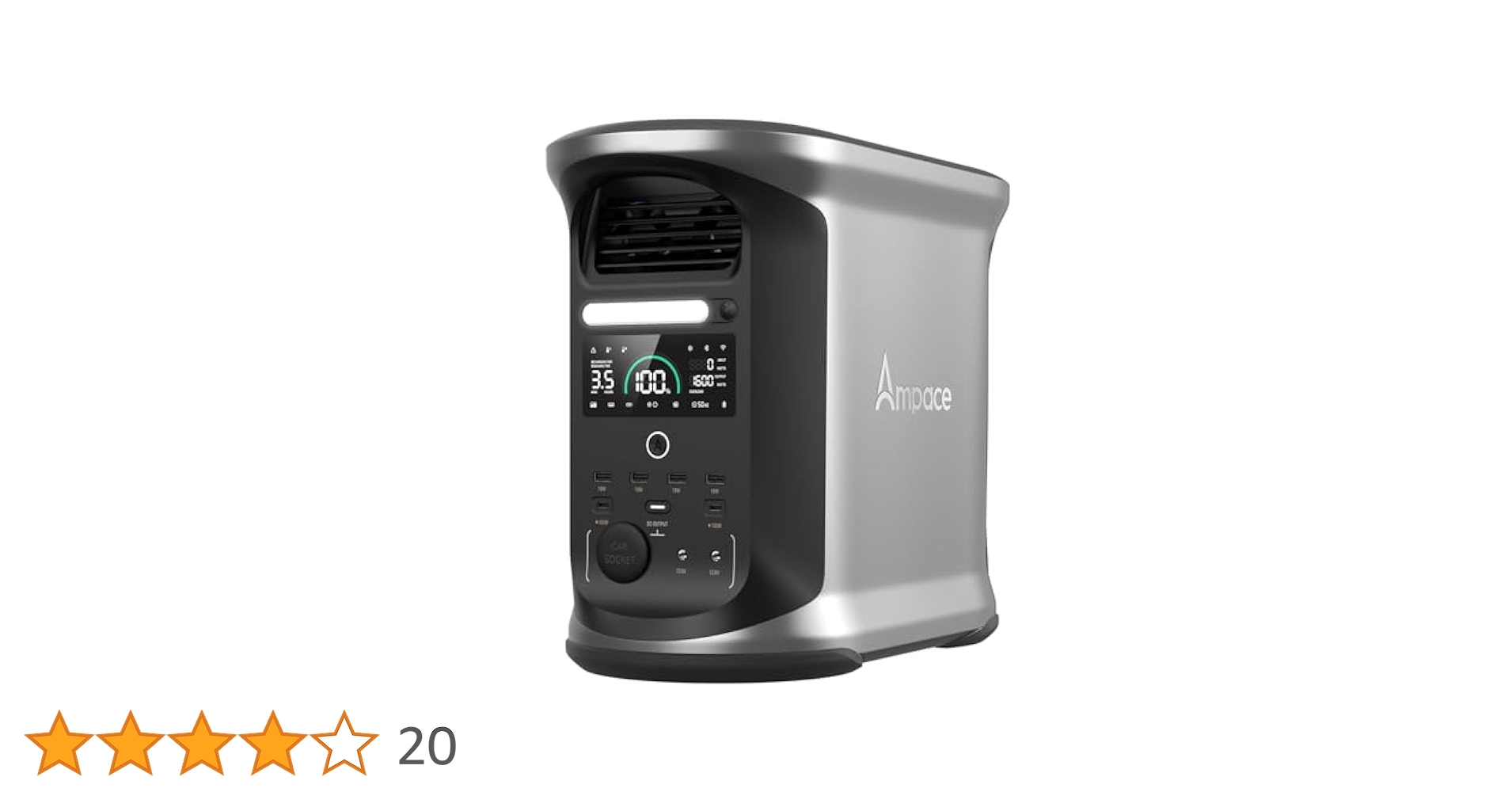 Amazon.co.jp: Ampace Andes 1500 ポータブル電源 1462Wh リン酸