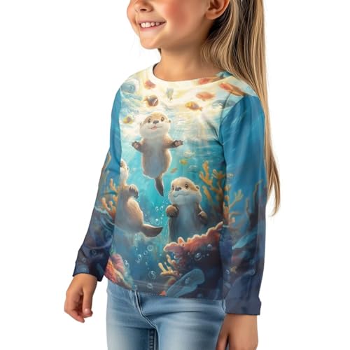 Image of Uourmeti Teens Girls Long Sleeve T Shirts Fall Outfits Boys Active Sportswear Running Tops