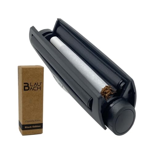 BLAUBACH Zigarettenroller Zigaretten Drehmaschine Tabakroller 78 mm BLAUBACH Black Edition (schwarz)