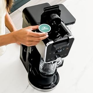 Ninja CFP451CO DualBrew System 14-Cup Coffee Maker, Single-Serve Pods & Grounds, 4 Brew Styles, Built-In Fold Away Frother, 70-oz. Water Reservoir Carafe, Black Extra Large (Renewed)