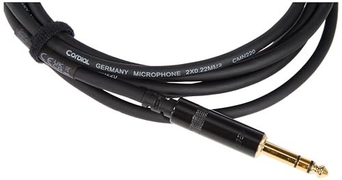 Cable audio jack stereo 3 m Cordial Essentials pack de 2 para equipos de sonido 3