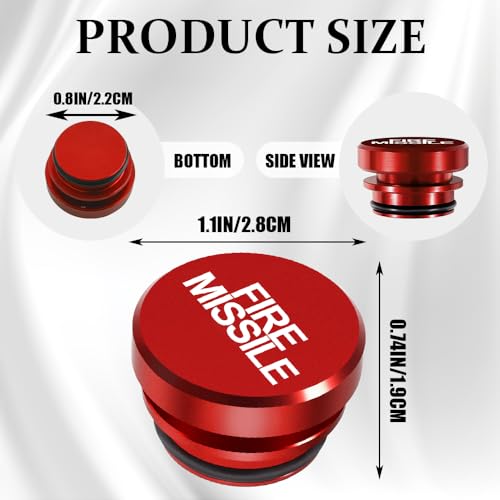 Image of Cigarette Lighter Plug Cover, Dustproof Car Cigarette Lighter Plug Parts, Standard 12 Volt Power Source Cigarette Lighter Plug, Aluminum Plugs Cover Decoration for Most Vehicles