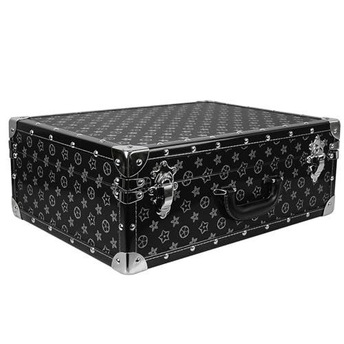 DreamsEden Vintage Floral Wooden Storage Box - 20" L Rectangular