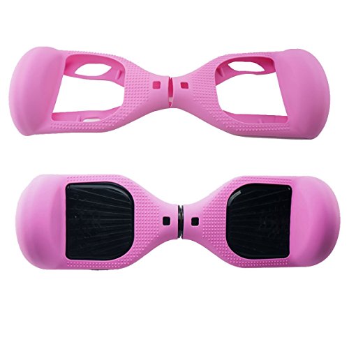 FBSport Silicone Case Scratch Protector Wrap Rubber Cover for 6.5 Inch 2 Wheels Balance Scooter Pink