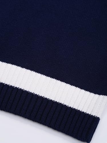 JEATHA Kids Boys' School Uniform Sweaters Vest Sleeveless V-Neck Cotton Knitted Pullover Tops 7