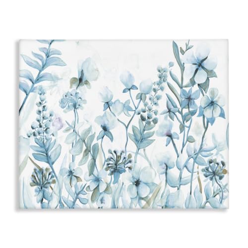 Blue Lilac Wildflower Meadow, 24 x 30 Inch Canvas Wall Art