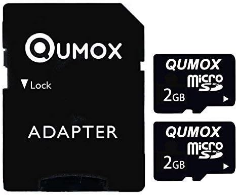 QUMOX 2 X 2GB 2 GB Micro SD MicroSD Flash Memory Card TF