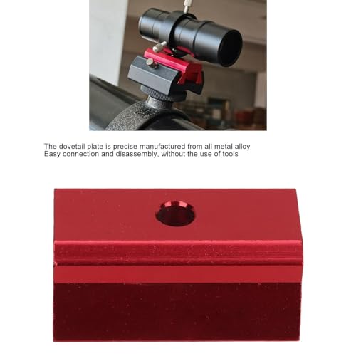 Image of Dovetail Rail Plate, 43mm Aluminium Alloy Mounting Plate Saddle 1.69 Inch Dovetail Base Expansion with 1 /4 Inch Thread for Smartphone Base Expansion 5P9858A