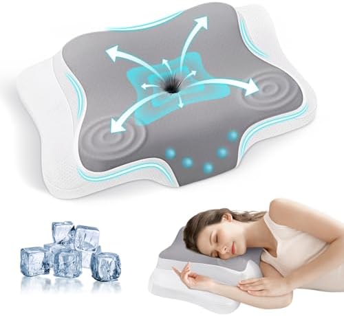 CUSCINO CERVICALE MEMORY Foam Ergonomico Aloe Vera - Supporto Collo
