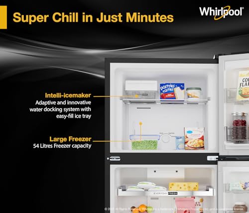 Image of Whirlpool 235 L 3 Star Frost-free inverter Double Door Refrigerator (IF INV 278 LUNAR BLACK(3S) CONV-Y, 2026 Model)