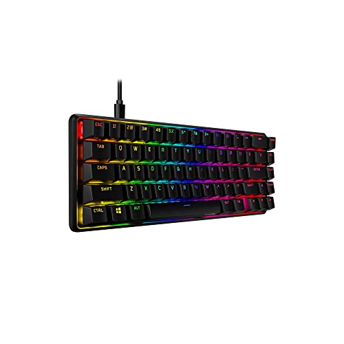Image of HyperX Alloy Origins 65 Mechanical Gaming Keyboard Aqua Switch - (56R64Aa#Aba), Wired