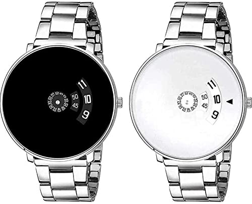 V&Y Black & White Dial Combo Set Analog Watch - for Men (B09MK7W8Q2) Amazon Price History, Amazon Price Tracker
