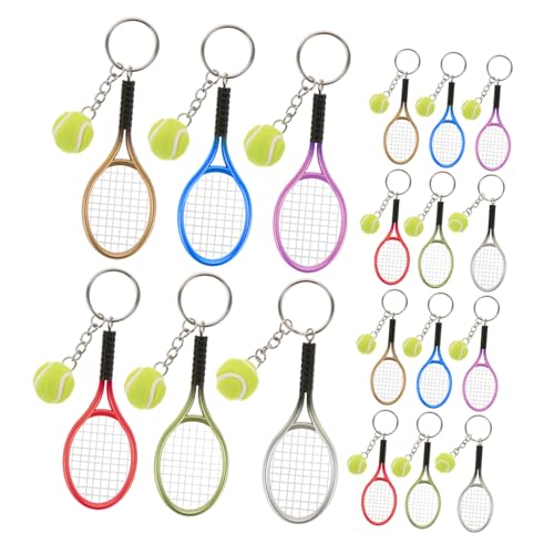 Porte-clés mini raquette de tennis lot de 18 cadeaux invités pour anniversaire enfant et fête